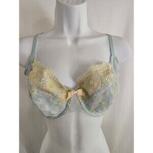 Cleo Bra Womens by Panache Blue Underwire Unpadded Style Bonnie 6191 Size 36E